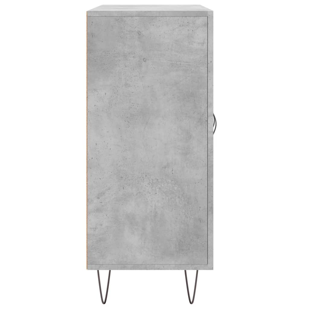 Credenza Grigio Cemento 90x34x80 cm in Legno Multistrato 828104