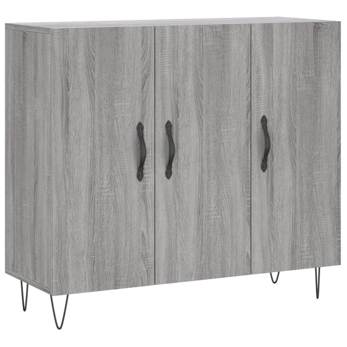 Credenza-Buffet-Armadio da cucina Grigio Sonoma 90x34x80 cm in Legno Multistrato 436547