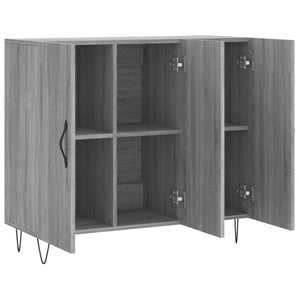 Credenza-Buffet-Armadio da cucina Grigio Sonoma 90x34x80 cm in Legno Multistrato 436547