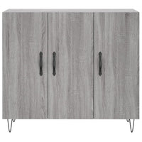 Credenza-Buffet-Armadio da cucina Grigio Sonoma 90x34x80 cm in Legno Multistrato 436547