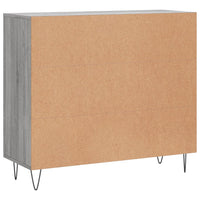 Credenza-Buffet-Armadio da cucina Grigio Sonoma 90x34x80 cm in Legno Multistrato 436547