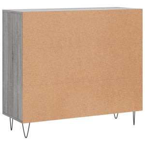 Credenza-Buffet-Armadio da cucina Grigio Sonoma 90x34x80 cm in Legno Multistrato 436547