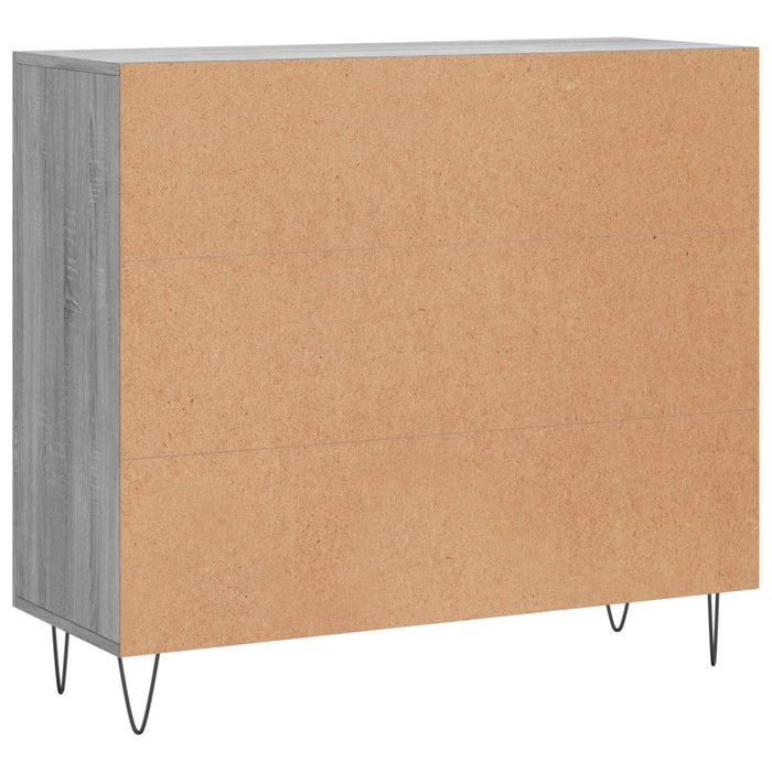 Credenza-Buffet-Armadio da cucina Grigio Sonoma 90x34x80 cm in Legno Multistrato 436547