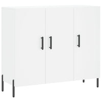Credenza Bianca 90x34x80 cm in Legno Multistrato 828116