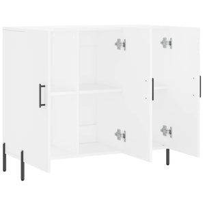 Credenza Bianca 90x34x80 cm in Legno Multistrato 828116