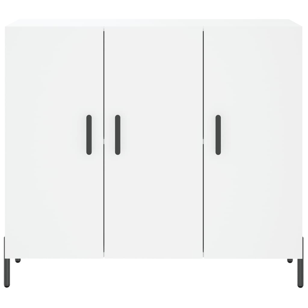 Credenza Bianca 90x34x80 cm in Legno Multistrato 828116