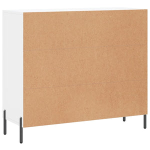 Credenza Bianca 90x34x80 cm in Legno Multistrato 828116