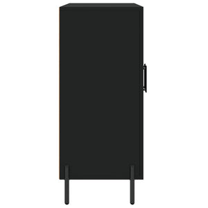 Credenza Nera 90x34x80 cm in Legno Multistrato 828117