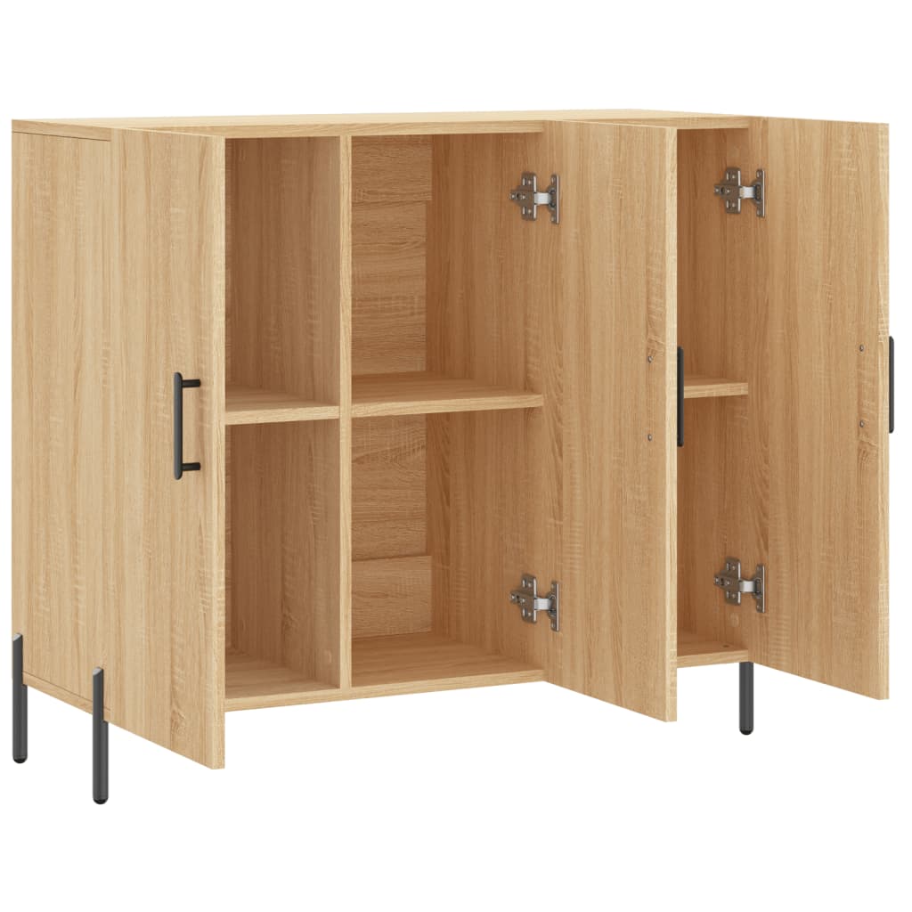 Credenza-Buffet-Armadio da cucina Rovere Sonoma 90x34x80 cm in Legno Multistrato 590664