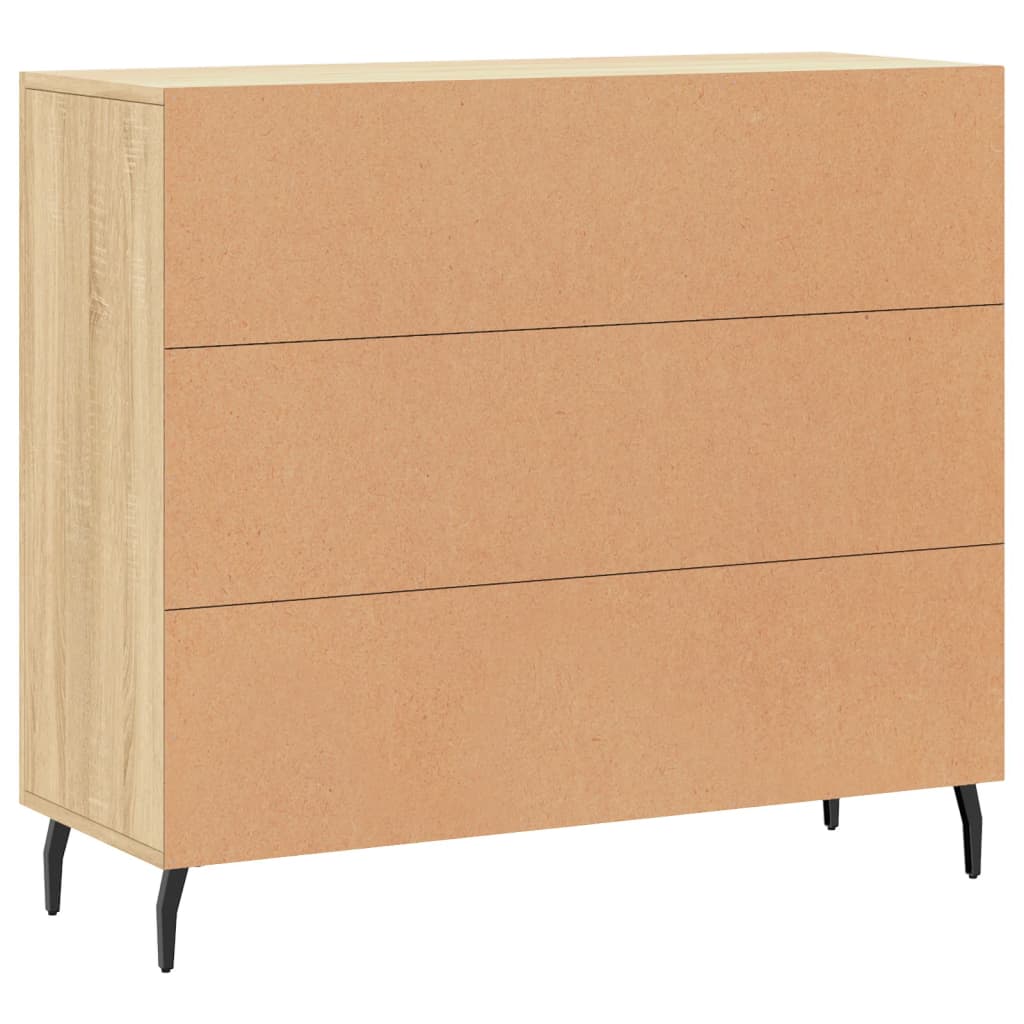 vidaXL Credenza Rovere Sonoma 90x34x80 cm in Legno Multistrato