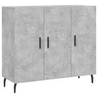vidaXL Credenza Grigio Cemento 90x34x80 cm in Legno Multistrato