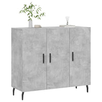vidaXL Credenza Grigio Cemento 90x34x80 cm in Legno Multistrato