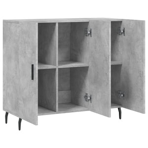 vidaXL Credenza Grigio Cemento 90x34x80 cm in Legno Multistrato
