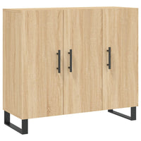 Credenza-Buffet-Armadio da cucina Rovere Sonoma 90x34x80 cm in Legno Multistrato 774657