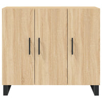 Credenza-Buffet-Armadio da cucina Rovere Sonoma 90x34x80 cm in Legno Multistrato 774657