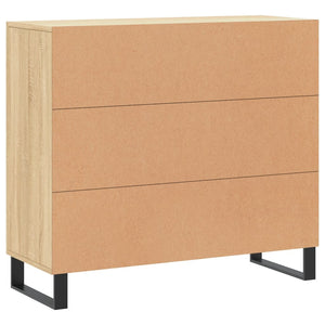 Credenza-Buffet-Armadio da cucina Rovere Sonoma 90x34x80 cm in Legno Multistrato 774657