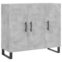 Credenza-Buffet-Armadio da cucina Grigio Cemento 90x34x80 cm in Legno Multistrato 781771