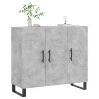 Credenza-Buffet-Armadio da cucina Grigio Cemento 90x34x80 cm in Legno Multistrato 781771