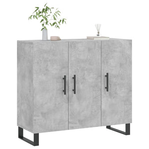 Credenza-Buffet-Armadio da cucina Grigio Cemento 90x34x80 cm in Legno Multistrato 781771
