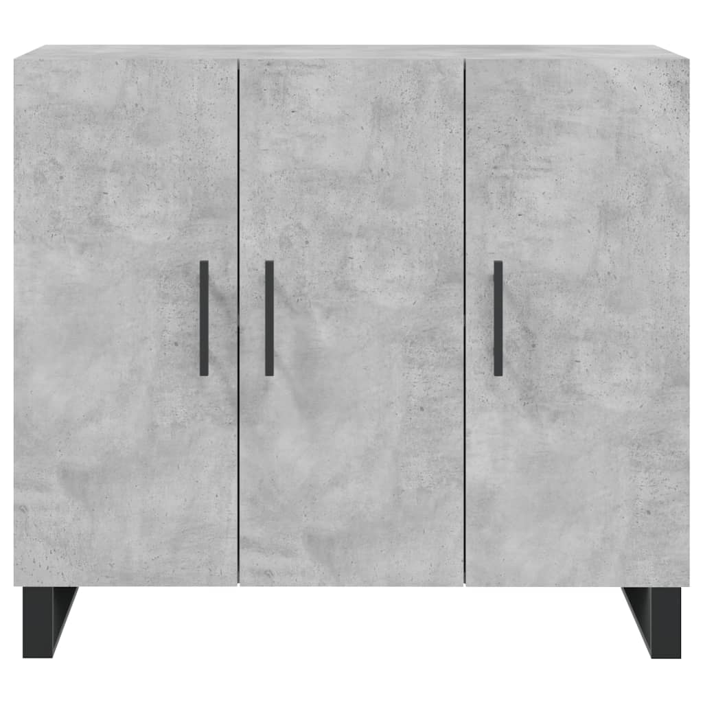 Credenza-Buffet-Armadio da cucina Grigio Cemento 90x34x80 cm in Legno Multistrato 781771