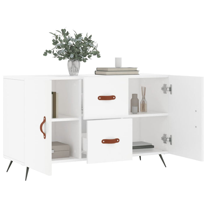 Credenza Bianca 100x36x60 cm in Legno Multistrato 828140