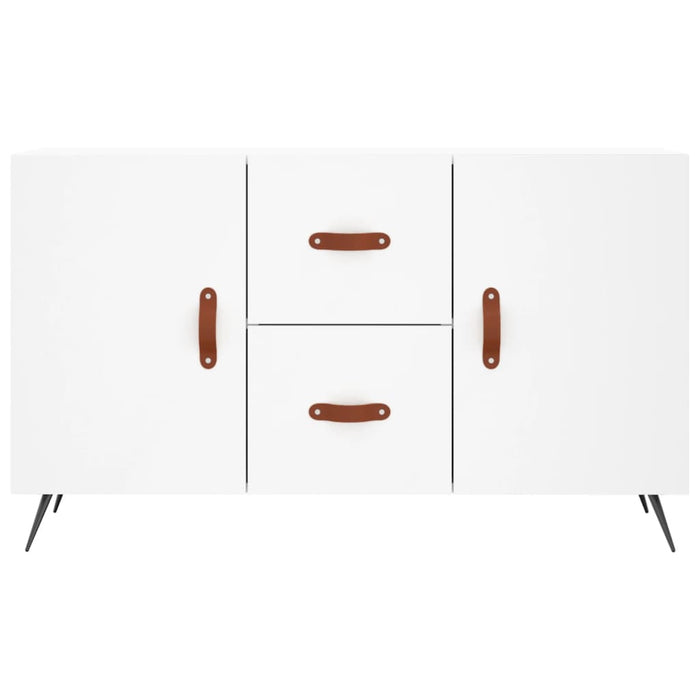 Credenza-Buffet-Armadio da cucina Bianca 100x36x60 cm in Legno Multistrato 620179