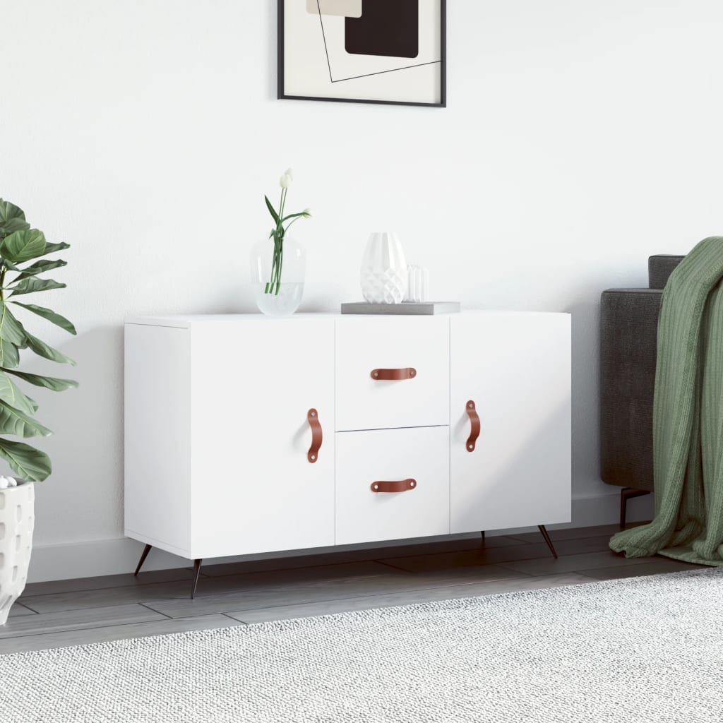 Credenza Bianca 100x36x60 cm in Legno Multistrato 828140