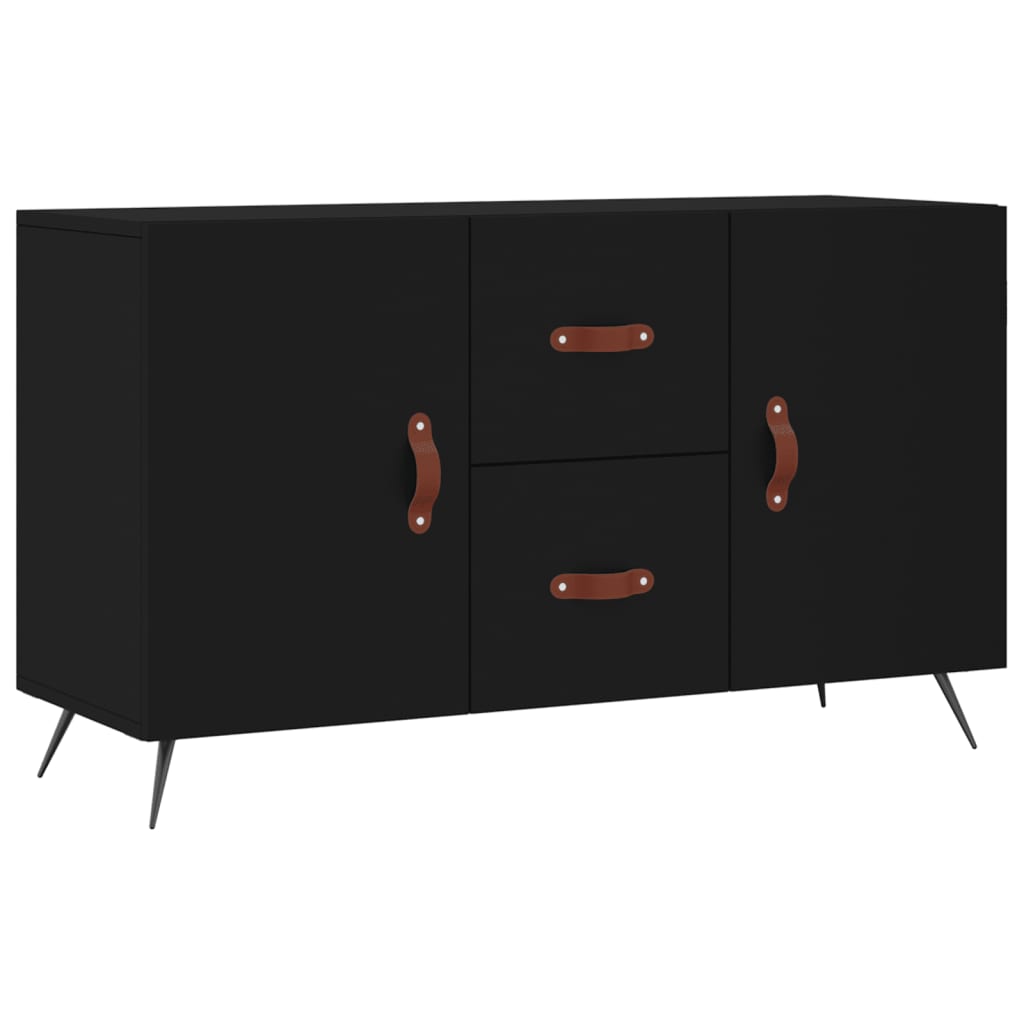 Credenza Nera 100x36x60 cm in Legno Multistratocod mxl 127537