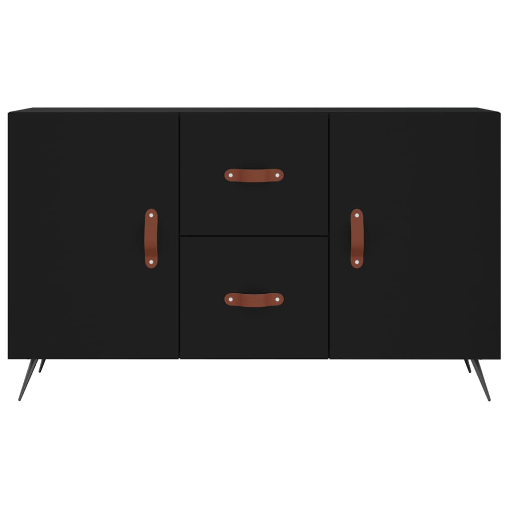 Credenza Nera 100x36x60 cm in Legno Multistrato 828141