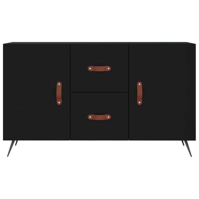 Credenza Nera 100x36x60 cm in Legno Multistrato 828141