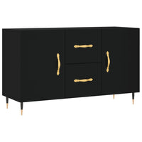 Credenza Nera 100x36x60 cm in Legno Multistrato