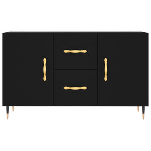Credenza Nera 100x36x60 cm in Legno Multistrato 828149