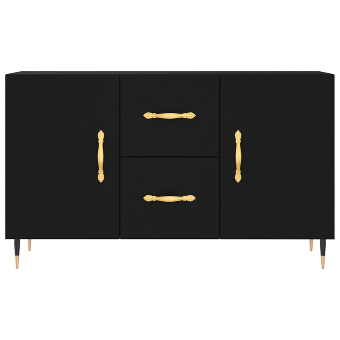 Credenza Nera 100x36x60 cm in Legno Multistrato 828149