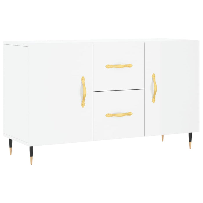 Credenza Bianco Lucido 100x36x60 cm in Legno Multistratocod mxl 103987