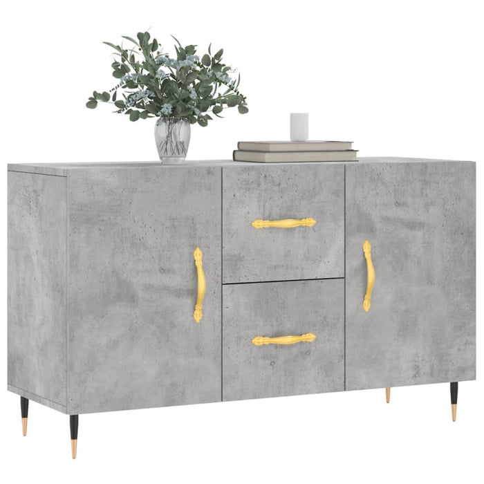 Credenza Grigio Cemento 100x36x60 cm in Legno Multistrato 828152