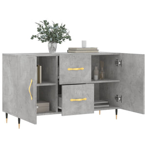 Credenza Grigio Cemento 100x36x60 cm in Legno Multistrato 828152