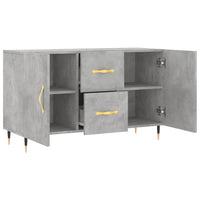 Credenza Grigio Cemento 100x36x60 cm in Legno Multistrato 828152