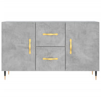 Credenza Grigio Cemento 100x36x60 cm in Legno Multistrato 828152