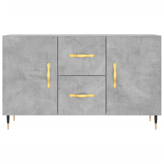 Credenza Grigio Cemento 100x36x60 cm in Legno Multistrato 828152