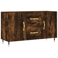 Credenza Rovere Fumo 100x36x60 cm in Legno Multistrato 828153