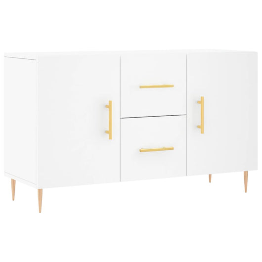 Credenza Bianca 100x36x60 cm in Legno Multistrato 828156