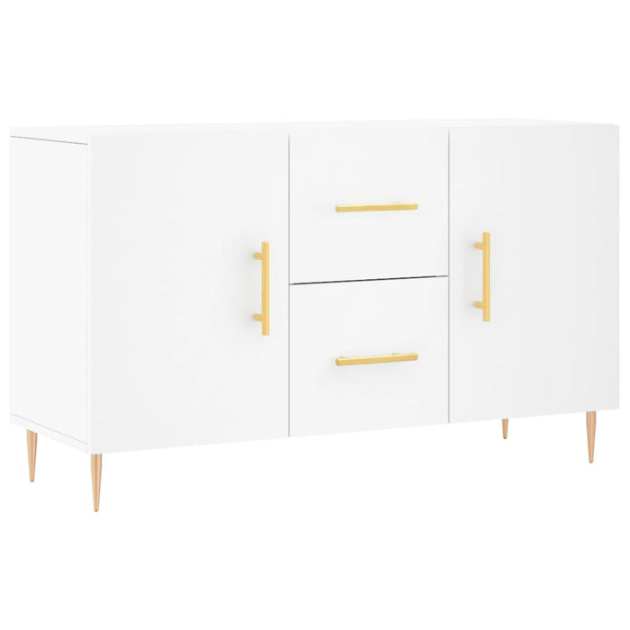 Credenza-Buffet-Armadio da cucina Bianca 100x36x60 cm in Legno Multistrato 614944