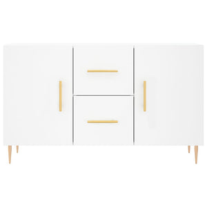 Credenza-Buffet-Armadio da cucina Bianca 100x36x60 cm in Legno Multistrato 614944
