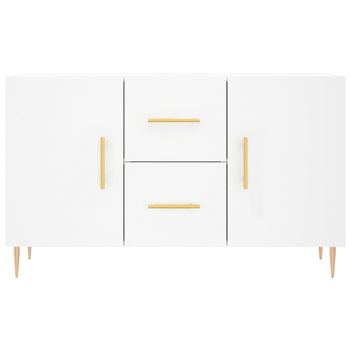 Credenza-Buffet-Armadio da cucina Bianca 100x36x60 cm in Legno Multistrato 614944