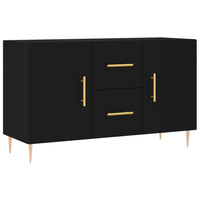 Credenza Nera 100x36x60 cm in Legno Multistrato 828157