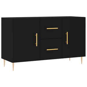 Credenza Nera 100x36x60 cm in Legno Multistrato 828157