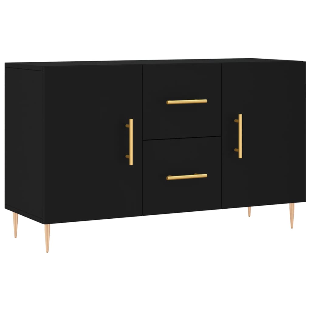 Credenza Nera 100x36x60 cm in Legno Multistratocod mxl 127552