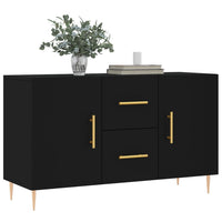 Credenza Nera 100x36x60 cm in Legno Multistratocod mxl 127552