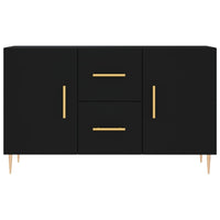 Credenza Nera 100x36x60 cm in Legno Multistrato 828157