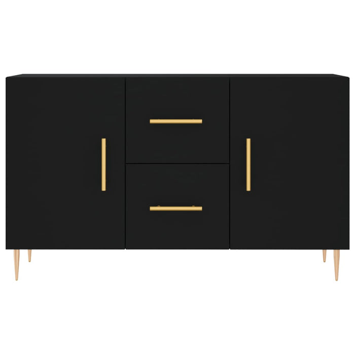 Credenza Nera 100x36x60 cm in Legno Multistrato 828157